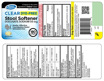 180 (Ndc Rr Stool Softener Clear Softgel 180ct 09.11.26)